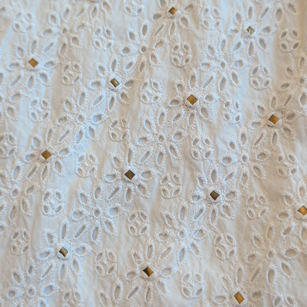 Diane von Furstenberg DVF Rive White Cotton Eyelet Halter Dress US 2 - Picture 12 of 12